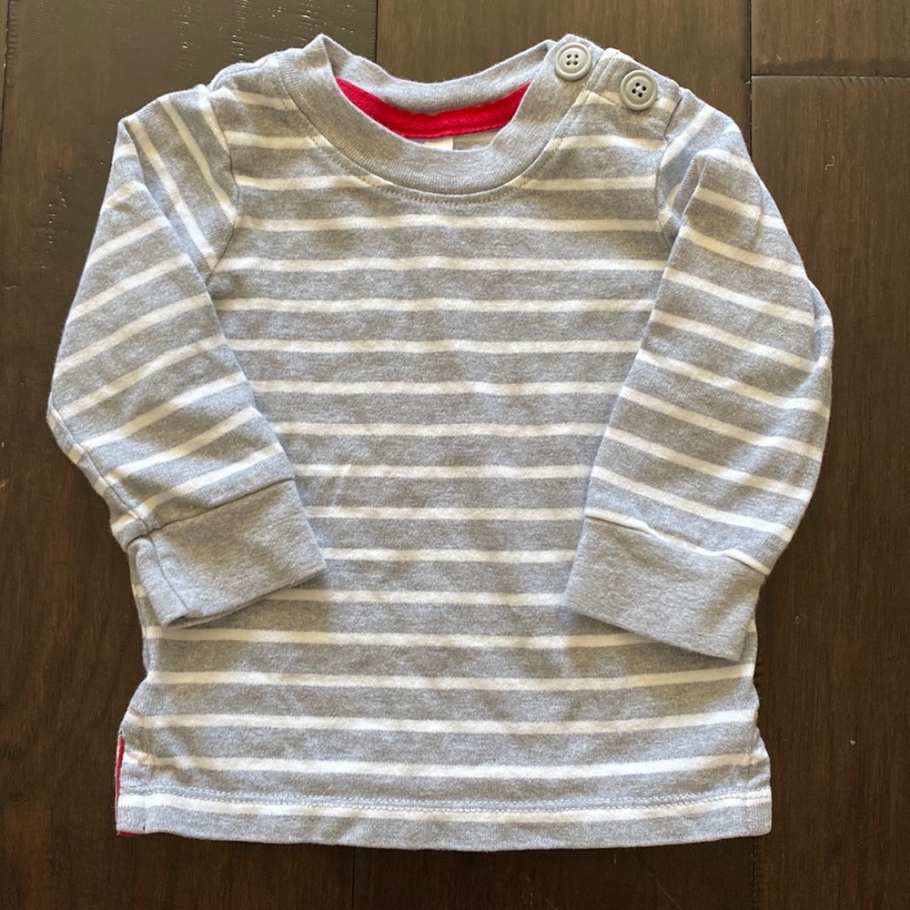Hanna Andersson boys’ striped long sleeve shirt